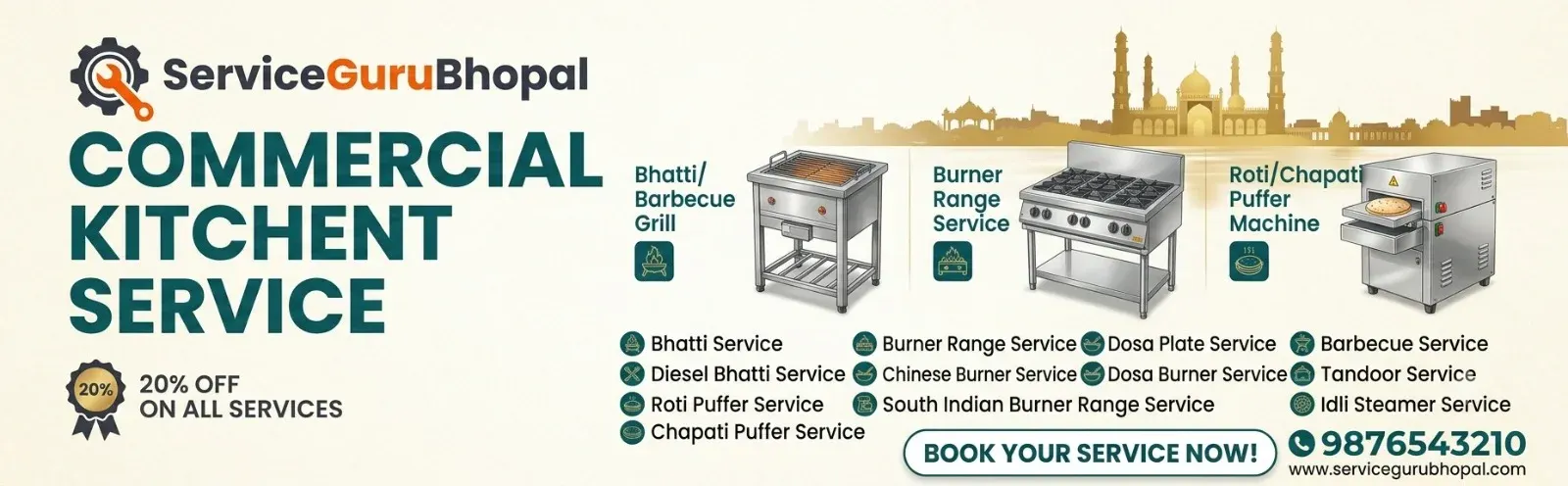 Commercial fridge and refrigeration equipment service in Bhopal